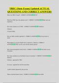 TREC &lpar;State Exam&rpar; Updated ACTUAL  QUESTIONS AND CORRECT ANSWERS