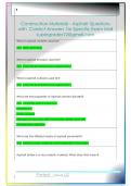 Construction Materials - Asphalt Questions  with  Correct Answers  for Specific Exam Mail  supergrades12&commat;gmail&period;com