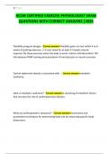 ACSM CERTIFIED EXERCISE PHYSIOLOGIST EXAM QUESTIONS WITH CORRECT ANSWERS &vert;2025
