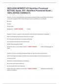 2025-2026 NEWEST ATI Nutrition Proctored ACTUAL Exam&comma; ATI - Nutrition Proctored Exam &vert; 100&percnt; RATED CORRECT&vert;