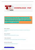 TEXAS ESTHETICIAN WRITTEN STATE BOARD EXAM REVIEW &sol; OF KEY QUIZZES & CORRECT ANSWERS&period;