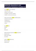 NEBOSH Questions and Complete Solutions Graded A&plus;