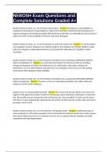 NEBOSH Exam Questions and Complete Solutions Graded A&plus;