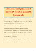 Pubh 6012 TEST Questions and Answers&lpar;A&plus; Solution guide&rpar; 2025 Exam Update