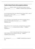 Traffic School Final Exam complete tests compilation&period;
