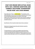 CSAF 2025 BRAND NEW ACTUAL EXAM WITH 100- VERIFIED QUESTIONS AND CORRECT SOLUTIONS- GUARANTEED VALUE PACK- ACE YOUR GRADES&period;&period;