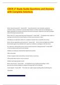 CDCR LT Study Guide Exam Questions and Answers with Complete Solutions