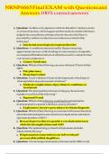 NRNP 6665 Week 11 Final Exam &lpar;2 set exam's&rpar; Qs & Ans &lpar;Latest 2025 &sol; 2026&rpar; Most Comprehensive to Pass the Exam&comma; 100&percnt; Verified