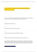 Labor & Delivery Saunders NCLEX questions 80Qw&sol;exp Questions & Answers