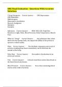 DRE Final Evaluation - Questions With Accurate Solutions