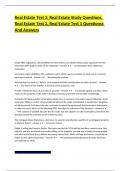 Real Estate Test 3&comma; Real Estate Study Questions&comma; Real Estate Test 2&comma; Real Estate Test 1 Questionss And Answers&period;docx