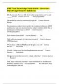 DRE Final Knowledge Study Guide - Questions With Comprehensive Solutions