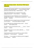 DRE Final Study Guide - Questions With Expert Solutions