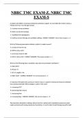 NBRC TMC EXAM-Z&comma; NBRC TMC  EXAM-S  