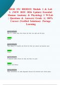 BIOD 151&sol; BIOD151 Module 1 & Lab 1&colon; &lpar;NEW 2025&sol; 2026 Update&rpar; Essential Human Anatomy & Physiology I W&sol;Lab &vert; Questions & Answers&vert; Grade A&vert; 100&percnt; Correct &lpar;Verified Solutions&rpar;- Portage Learning