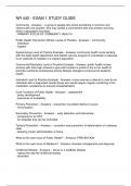 NR 442 - EXAM 1 STUDY GUIDE