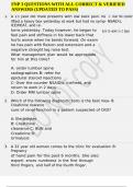 FNP 3 QUESTIONS WITH ALL CORRECT & VERIFIED ANSWERS &lpar;UPDATED TO PASS&rpar;