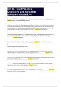 CH 14 - Civil Process Questions and Complete Solutions Graded A&plus;