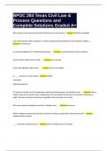 Civil Process Proficiency Exam Questions and Complete Solutions Graded A  Package Deal