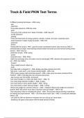 Track & Field PKIN Test Terms QUESTIONS AND CORRECT DETAILED ANSWERS 2025&sol;2026 &lpar;VERIFIED ANSWERS&rpar; &vert;ALREADY GRADED A&plus;&vert;&vert;BRAND NEW&excl;&excl;