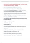ONS&sol;ONCC Chemotherapy Immunotherapy Certificate Exam 135 Questions with Verified Answers&comma;100&percnt;CORRECT
