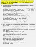 AG AND FNP CERTIFICATION EXAM 4TH ED WOMEN'S HEALTH WITH ALL CORRECT & VERIFIED ANSWERS &lpar;UPDATED TO PASS&rpar;
