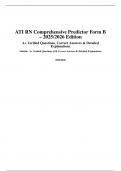 ATI RN Comprehensive Predictor Form B &ndash; 2025&sol;2026 Edition &ndash; Complete Questions&comma; Correct Answers&comma; and Rationales