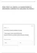 PDH TEST &num;1 UNITS 1-5 QUESTIONS & ANSWERS CORRECTLY SOLVED TO PASS&excl;&excl;