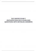 GCU BIO-322 FINAL EXAM PACKAGE DEAL QUESTION WITH DETAILED ANSWERS 2025