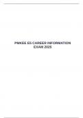 PMKEE E5 CAREER INFORMATION EXAM 2025 &emsp;