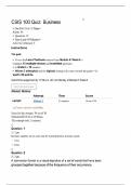 CSIS 100 Quiz&colon; Business Analytics &vert; Questions and Answers &vert; 2025 Update &vert; 100&percnt; Correct&period;