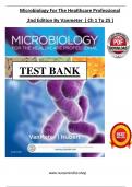  Microbiology for the Healthcare Professional &ndash; 2nd Edition by VanMeter &vert; Complete Test Bank &vert; Chapters 1&ndash;25