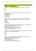 PERMIT TECHNICIAN TEST PAPER 2025&sol;2026 QUESTIONS AND SOLUTIONS GRADED A&plus;