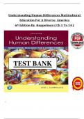 Understanding Human Differences &ndash; Koppelman&comma; 6th Edition &ndash; Test Bank &lpar;Chapters 1&ndash;14&rpar; &ndash; Multicultural Education Exam Prep
