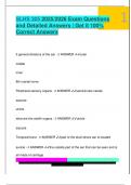  SLHS 305 2025&sol;2026 Exam Questions  and Detailed Answers &vert; Get it 100&percnt;  Correct Answers