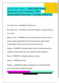  SLHS 305 Exam 1 2025&sol;2026 Exam  Questions and Answers 100&percnt;  Guaranteed Success &vert; Already Rated A&plus;
