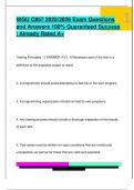 WGU C857 2025&sol;2026 Exam Questions  and Answers 100&percnt; Guaranteed Success  &vert; Already Rated A&plus;