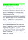 TEXAS LIFE AND HEALTH EVALUATION EXAMS 2025&sol;2026 QUESTIONS AND SOLUTIONS GRADED A&plus;