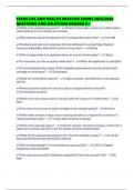 TEXAS LIFE AND HEALTH PRACTICE EXAMS 2025&sol;2026 QUESTIONS AND SOLUTIONS GRADED A&plus;