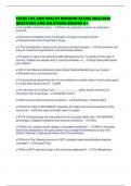 TEXAS LIFE AND HEALTH REVISION EXAMS 2025&sol;2026 QUESTIONS AND SOLUTIONS GRADED A&plus;