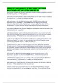 TEXAS LIFE AND HEALTH STUDY GUIDE 2025&sol;2026 QUESTIONS AND SOLUTIONS GRADED A&plus;