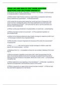 TEXAS LIFE AND HEALTH TEST PAPER 2025&sol;2026 QUESTIONS AND SOLUTIONS GRADED A&plus;