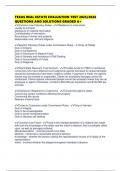 TEXAS REAL ESTATE EVALUATION TEST 2025&sol;2026 QUESTIONS AND SOLUTIONS GRADED A&plus;