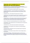 TEXAS REAL ESTATE EXAMINATION TEST 2025&sol;2026 QUESTIONS AND SOLUTIONS GRADED A&plus;
