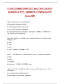 FL STATE FIREFIGHTER TEST MULTIPLE CHOICES  QUESTIONS WITH CORRECT ANSWERS LATEST  2025&sol;2026