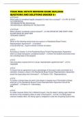 TEXAS REAL ESTATE REVISION EXAM 2025&sol;2026 QUESTIONS AND SOLUTIONS GRADED A&plus;