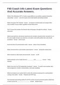 F45 Coach info Latest Exam Questions And Accurate Answers&period;