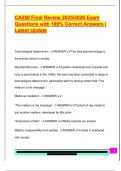 CA250 Final Review 2025&sol;2026 Exam  Questions with 100&percnt; Correct Answers &vert;  Latest Update