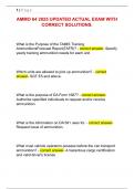 AMMO 64 Certification &ndash; 2025 Updated Actual Exam with Correct Solutions