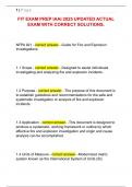 FIT EXAM PREP IAAI 2025 UPDATED ACTUAL  EXAM WITH CORRECT SOLUTIONS&period;